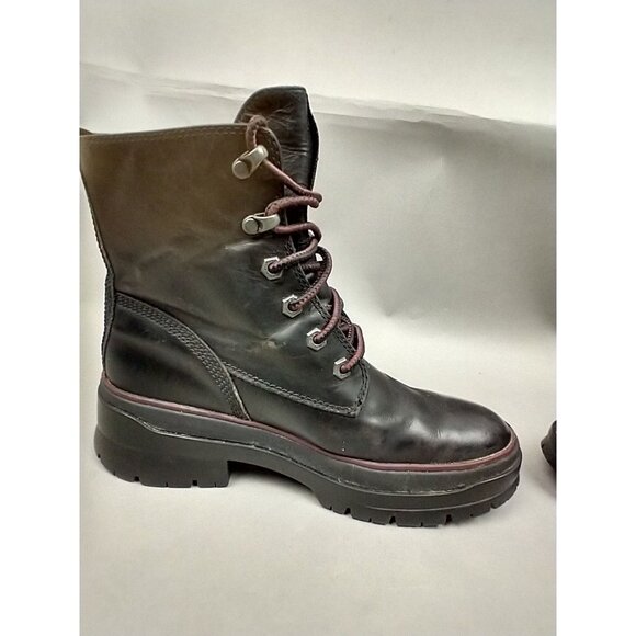 Timberland Malynn EK+ Black Leather Waterproof Lace-Up Boots Shoes Women's 7 - Picture 10 of 13